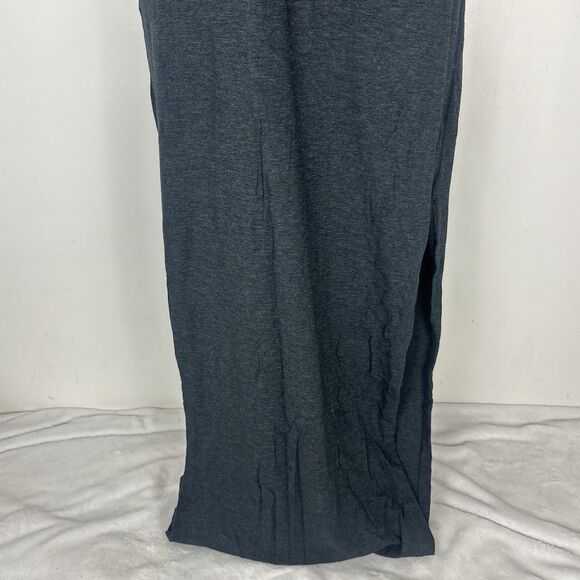LULULEMON Grey Refresh Maxi Dress II Slim Fit Pima Cotton 4-6 - Picture 3 of 8